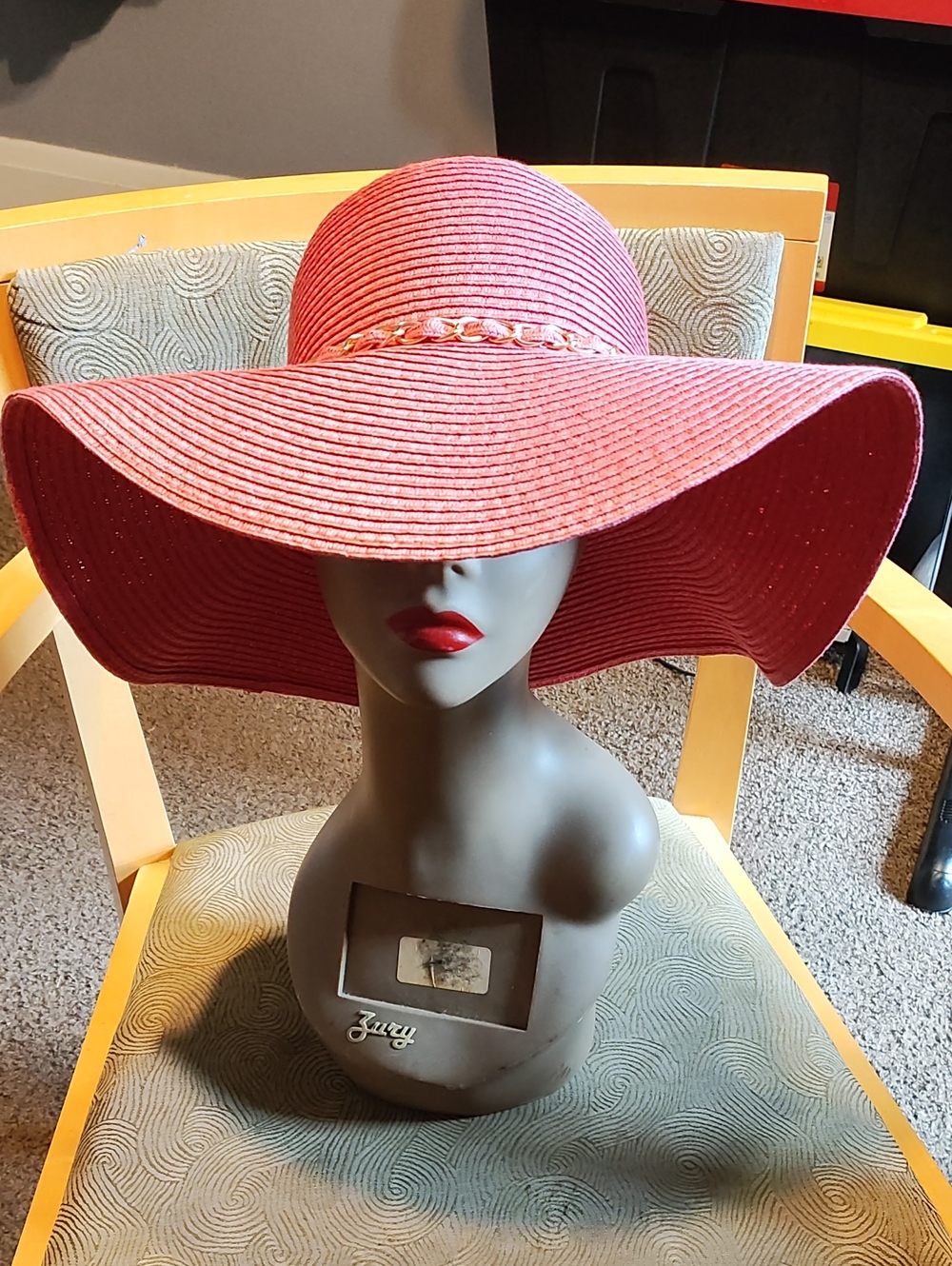 Paja De Papel Wide Brim Sun Hat - Pink Coral
